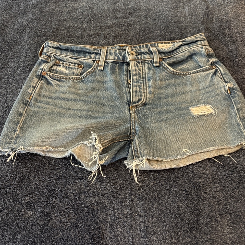 rag & bone Distressed Blue Jean Short Bundle - Picture 8 of 10